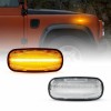 Set de 2 Lampi semnalizare laterala/aripi LED pentru Land Rover Discovery 2, Freelander 1, Defender, Rover 45, 75