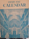 Cumpara ieftin Calendar evreiesc, LUAH 5747, 1986-1987, București, Moses Rosen iudaica