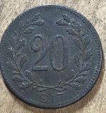 MNDSTR AUT201 - Austro-Ungaria - 20 heller 1917