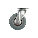 Cumpara ieftin Roata pivotanta din cauciuc gri 75 x 21 x 104 mm 30 kg Vorel 87362