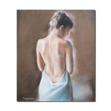 Tablou nud pictat manual, Feminitate, 60x50cm ulei pe panza, Mircea Iordache