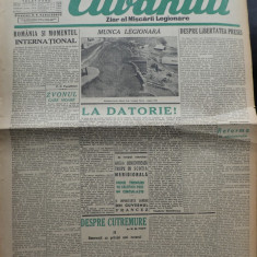 Cuvantul , ziar al miscarii legionare , 5 ianuarie 1941 , nr. 81