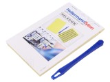 Etichetă Autoadezivă HELLERMANNTYTON 11mm x 19mm Galbenă 440 buc Țesătură