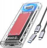 8 Carcasă SSD ORICO 40Gbps M.2 NVMe cu ventilator de răcire &icirc;ncorporat, exterior