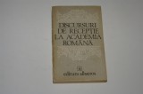 Discursuri de receptie la Academia Romana