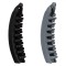 Set Clame Păr, Tip Banana, Lungime 12.5 cm, Culoare Negru și Gri, 2 Bucăți