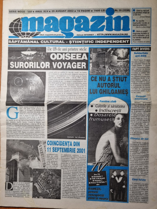 magazin 29 august 2002-art gerard depardieu,harrison ford