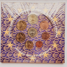 M01 Franta set monetarie EURO 8 monede 2002 - sigilat - UNC