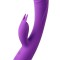 Vibrator Triple Delight, 10 Moduri Vibratii, 5 Moduri Suctiune, Silicon, USB, Mov, 23.5 cm, Mokko Toys