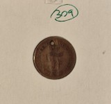 309 Mecklenburg-Schwerin, German States, 1 Pfennig 1872, KM#315, gaurita