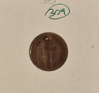 309 Mecklenburg-Schwerin, German States, 1 Pfennig 1872, KM#315, gaurita foto