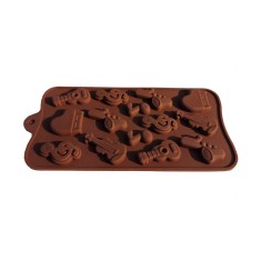 Forma silicon pentru prajituri, Instumente muzicale, Note muzicale, 167COF