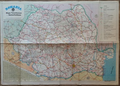 Harta turistica Romania// ACR, perioada comunista foto