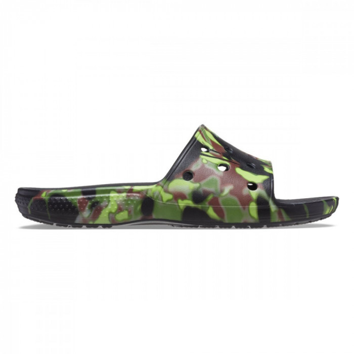 Papuci Crocs Classic Spray Camo Slide Negru - Black