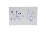 Placuta decorativa - Mr Right &amp; Mrs Always Right | Lesser &amp; Pavey