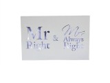 Placuta decorativa - Mr Right &amp; Mrs Always Right | Lesser &amp; Pavey