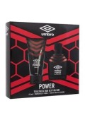 Set cadou Umbro Power (Apa de toaleta 100 ml + Gel de dus 150 ml), pentru barbati