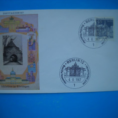 HOPCT PLIC S FDC 800 GERMANIA CLADIRI VECHI SEC XII BERLIN 1967 -GERMANIA