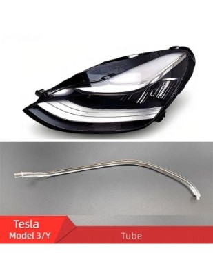 Set fibra reparatie lumini de zi DRL far stanga Tesla Model 3, Model Y foto