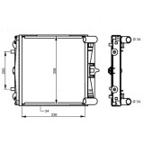 Radiator racire Porsche 911 (996) Carrera/Carrera 4, 1997-07.2001 Motorizare 3, 4 B6 221kw, Porsche Boxster (986), 1996-08.1999 Motor 2, 5 B6 150kw B, Rapid