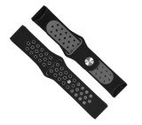 Cumpara ieftin Curea Bratara sport Edman pentru Fitbit Charge 3 / 4, marimea L, Negru/Gri