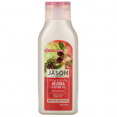 Sampon pt par puternic si sanatos cu jojoba si ulei de ricin, Jason 473 ml foto