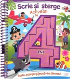 Scrie si sterge. Activitati la 4 ani - Editura Litera