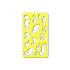 Sablon 13 animale diverse mici koh-i-noor