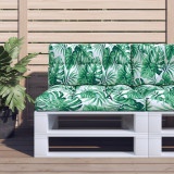 Perna canapea din paleti, model frunze, 70x40x12 cm GartenMobel Dekor, vidaXL