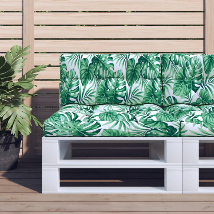 Perna canapea din paleti, model frunze, 70x40x12 cm GartenMobel Dekor
