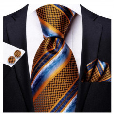 Set cravata + batista + butoni - matase - model 199