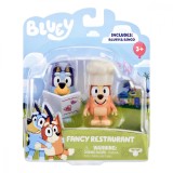 Set 2 figurine, Bluey, Fancy Restaurant