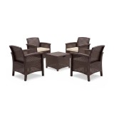 Set de mobilier de grădină Venus Quadro maro