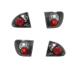 Set stopuri tuning SEAT LEON (1M1), 11.1999-05.2005, Taiwan, partea stanga+dreapta, negru, transparent;