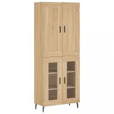 Cumpara ieftin Dulap inalt, stejar sonoma, 69,5x34x180 cm, lemn compozit