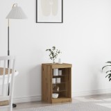 vidaXL Dulap cu lumini LED, stejar artizanal, 41x37x67 cm
