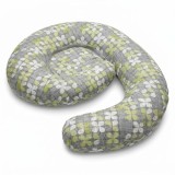 Perna 4 in 1 Gravide si Alaptare Forever Baby, Suport Lombar si Cervical, Husa Bumbac