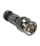 Mufa BNC tata sertizare prin compresie 75 ohm pentru RG59 cu pin aurit, Oem