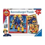 Cumpara ieftin Puzzle 3 in 1 - Pompierul sam, 147 piese