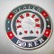 9168-I-Moneda Casino Card Guard Studson Poker metal argintat emailat-d-4 cm.