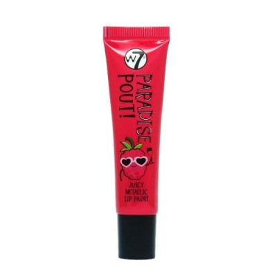 Ruj de buze cu efect metalic, W7, Paradise Pout Juicy, Razzy Raspberry, 13 ml foto