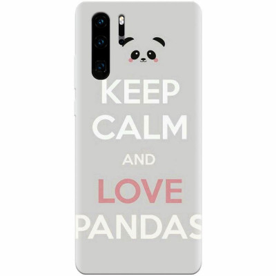 Husa silicon pentru Huawei P30 Pro, Panda Phone foto