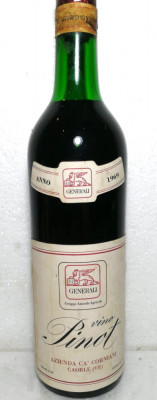 D 14 -vin ROSU PINOT CA CORNIARI (VENEZIA), recoltare 1969 CL 72, GR 12,5 foto