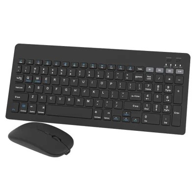 Set Wireless OMEGA OKM2658B tastatura ultra-subtire si mouse ultra-usor elegant negru foto