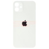 Capac Baterie Compatibil iPhone 12 Alb / White, Decupaj Camera Mare, Bulk