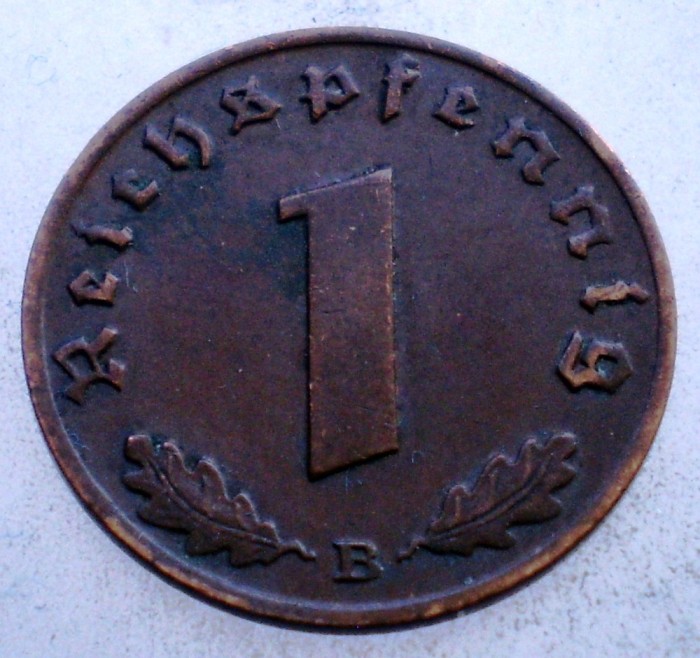 2.753 GERMANIA 1 REICHSPFENNIG 1938 B
