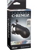 Extreme Silicone Cock Blocker Negru pentru Chastitate