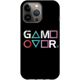 Husa compatibila cu Apple iPhone 14 Pro Max model Game Over, Silicon, TPU, Viceversa, Transparent, Carcasa