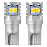 Bec Led 6SMD 3030 12/24V Pozitie W5W W10W T10 Canbus 2buc - Alb Garage AutoRide, Amio