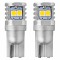 Bec de pozitie tip LED Canbus, T10 W2.1x9.5 W5W W10W 12V/24V , 3030 6SMD,, culoare alb , AMIO, set 2 buc AutoDrive ProParts